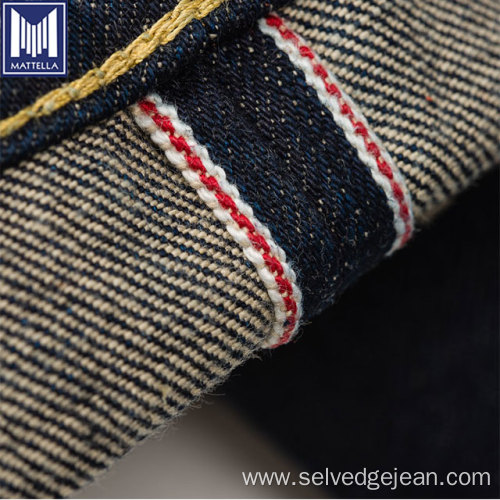 17oz rope-dyed indigo straight cut selvedge denim jeans